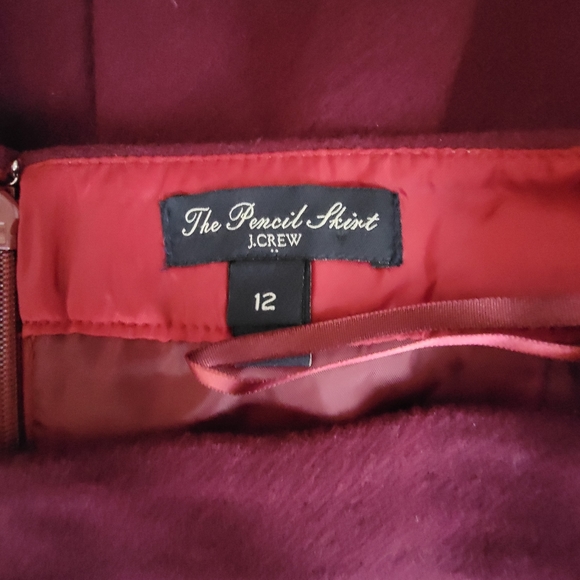 J Crew Wool Pencil Skirt - Picture 3 of 4